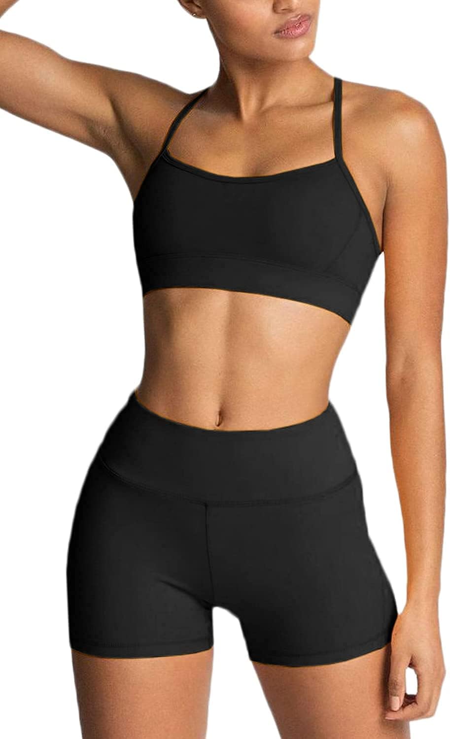 IMEKIS Women's Workout Sets: Stylish Yoga Outfit for Fitness