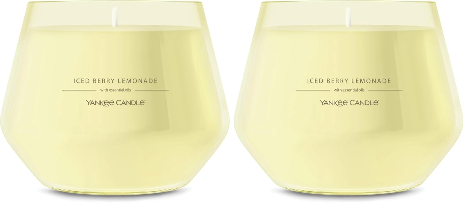 Yankee Candle Studio Medium Candle, Iced Berry Lemonade, 10 oz