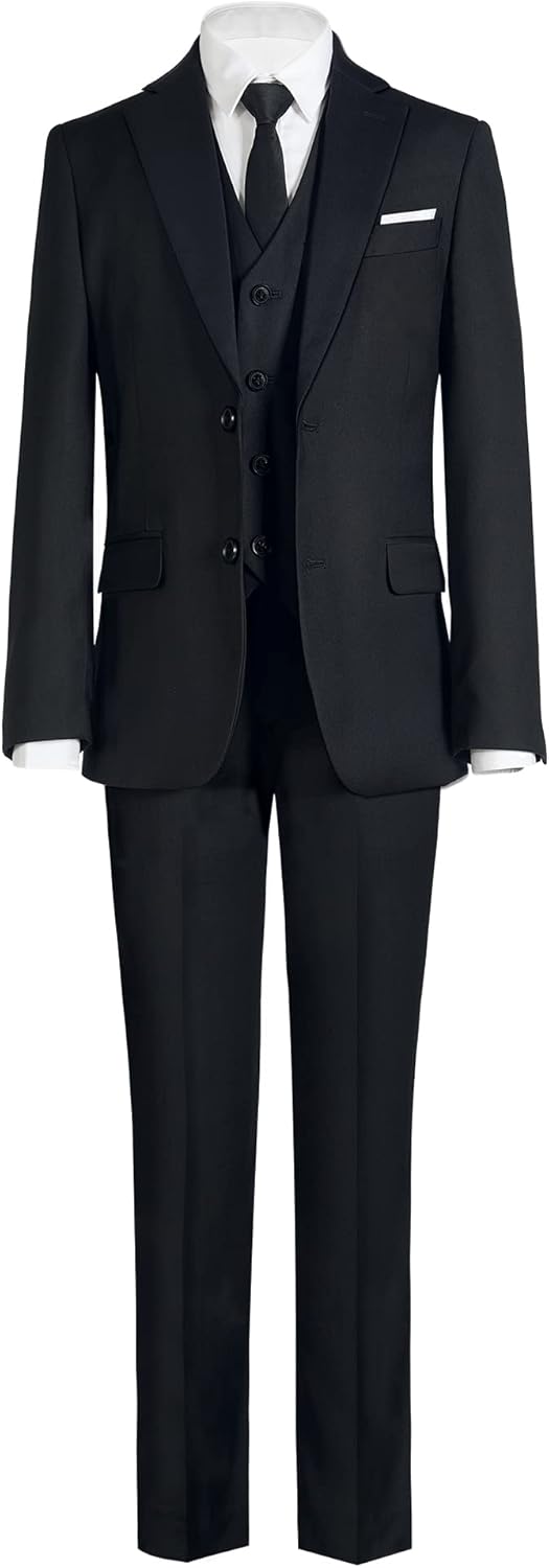 Marvelous World Boys' Slim Fit Suit Set for Formal Events