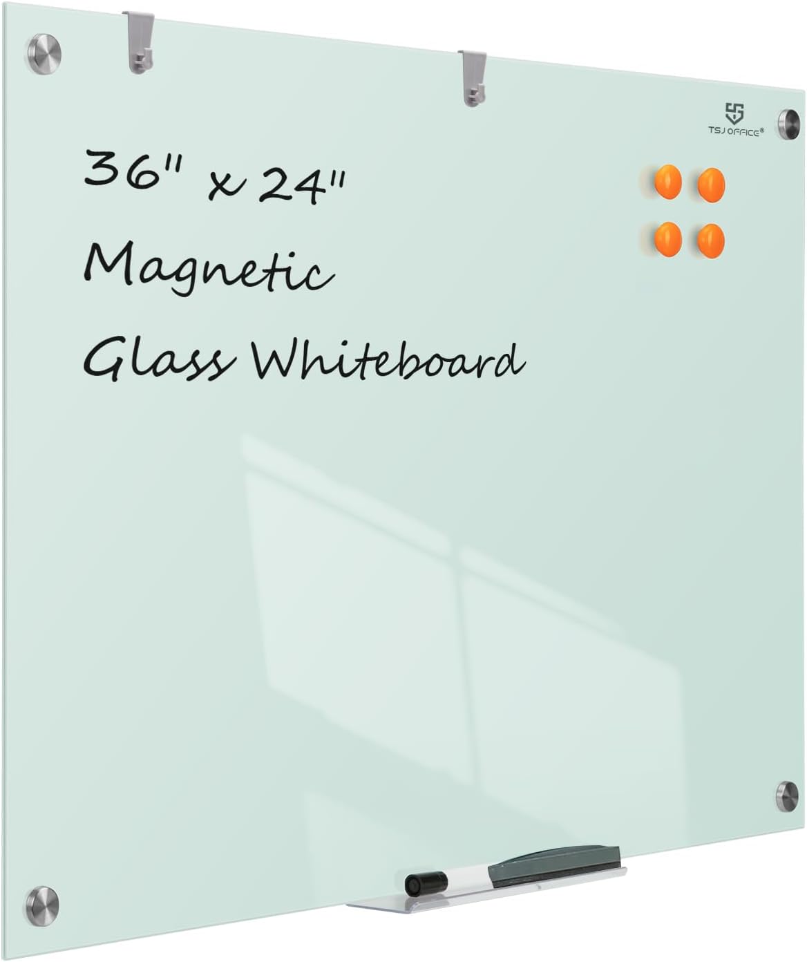 Premium Glass Dry-Erase Board for Office, Home & School Use