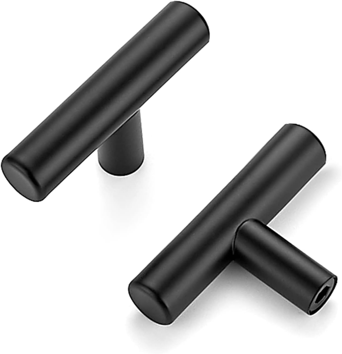 Matte Black Stainless Steel Cabinet Handles for Modern Kitchens
