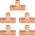 EFIELD 1 in x 1 in x 3/4 in Press Fit Tee Pack of 5 - Fast Watertight