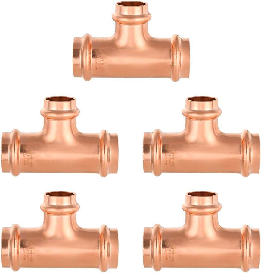 EFIELD Press Fit Tee Copper Fitting for Quick Plumbing Solutions
