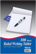 BAZIC Writing Pad 100 Sheets 6 in x 9 in - Reliable Memo Notebook