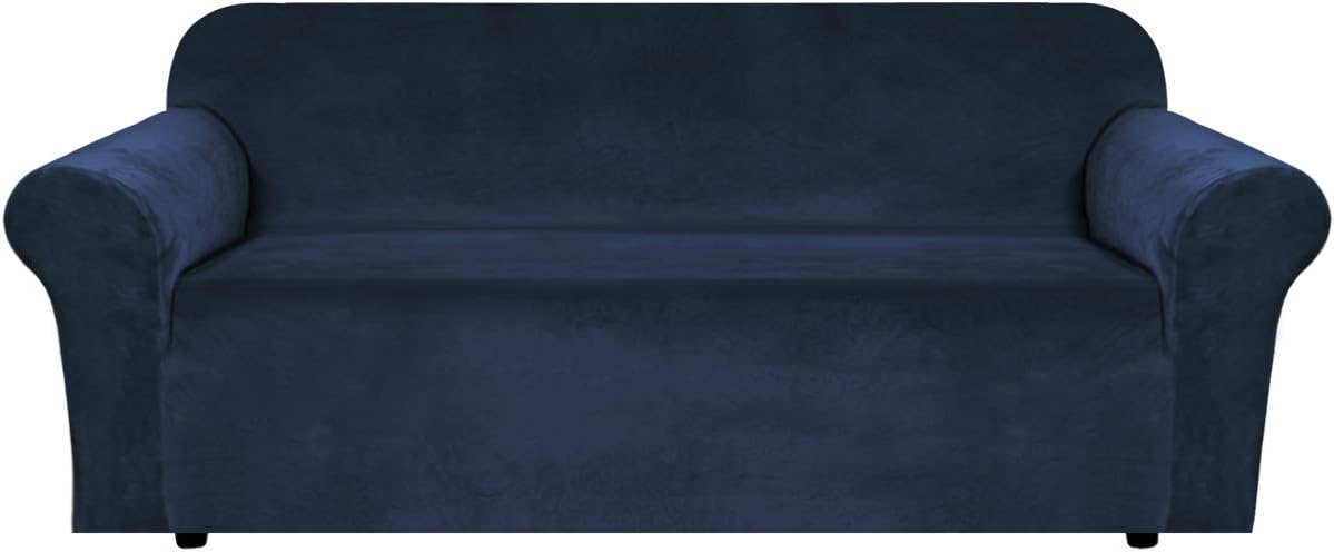 H.VERSAILTEX Stretch Velvet Sofa Covers for Large Couches