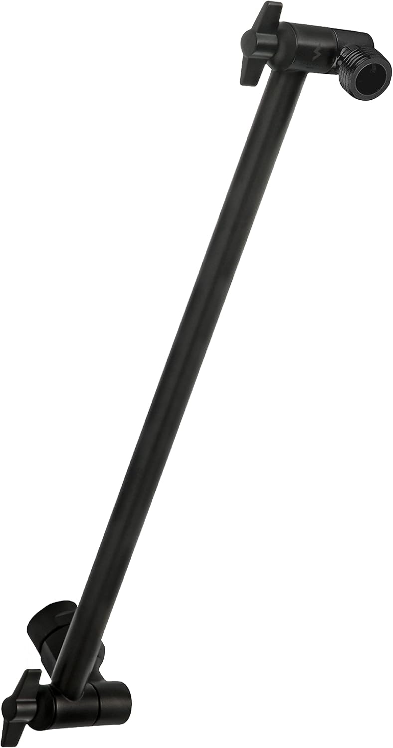 SparkPod 16in Solid Brass Shower Head Extension Arm for Comfort