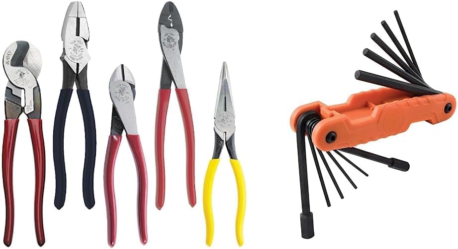 Dipped Plier Kit and Hex Wrench Set for Heavy Duty Tasks