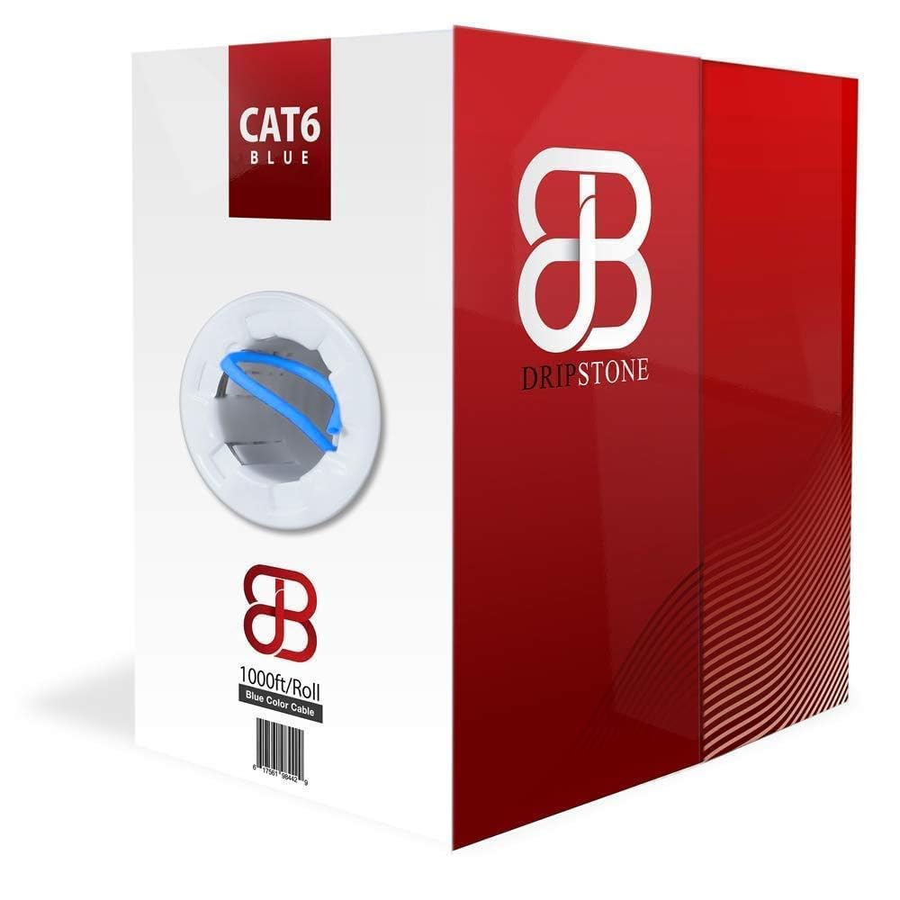 Dripstone CAT6 Ethernet Cable 1000ft for High-Speed Internet