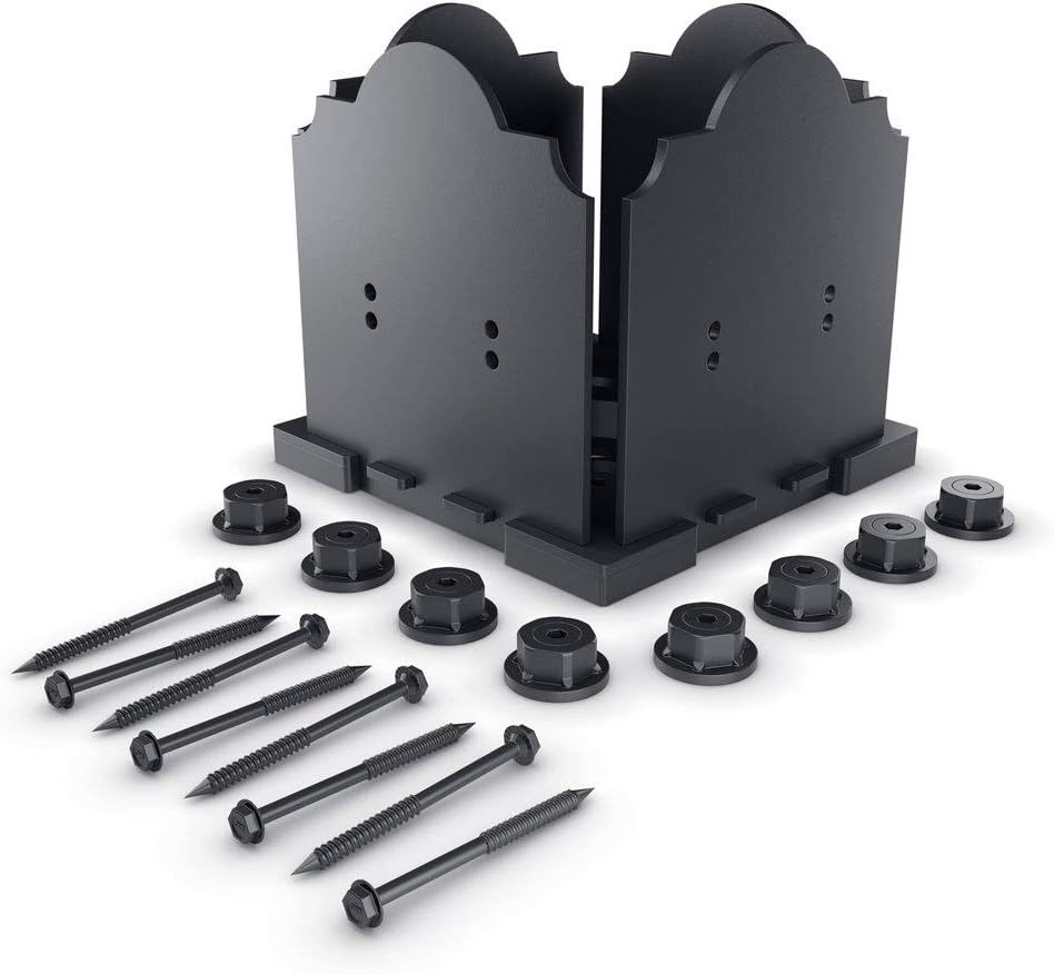 Ozco Laredo Sunset 8x8 Post Base Kit for Durable Pergolas