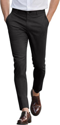 Mens Dress Pants Slim Fit Stretch Chino Pants - Slim Athletic Look