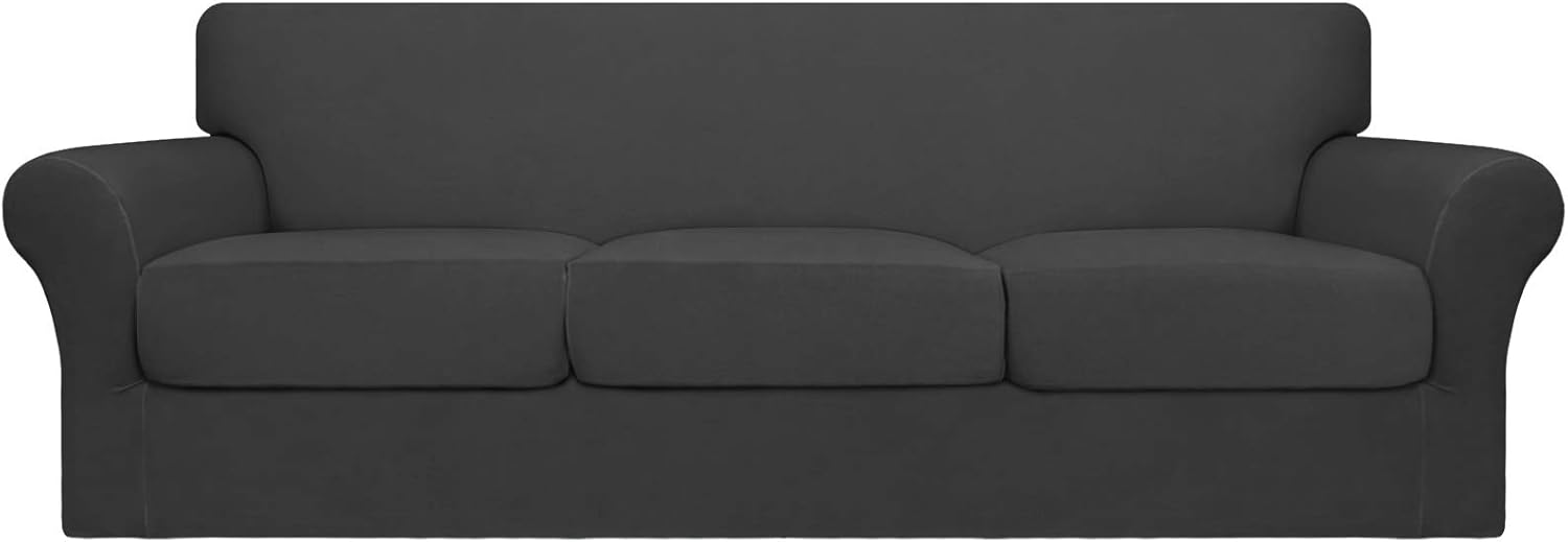 Easy-Going 4 Pieces Oversized Stretch Couch Cover for Dogs