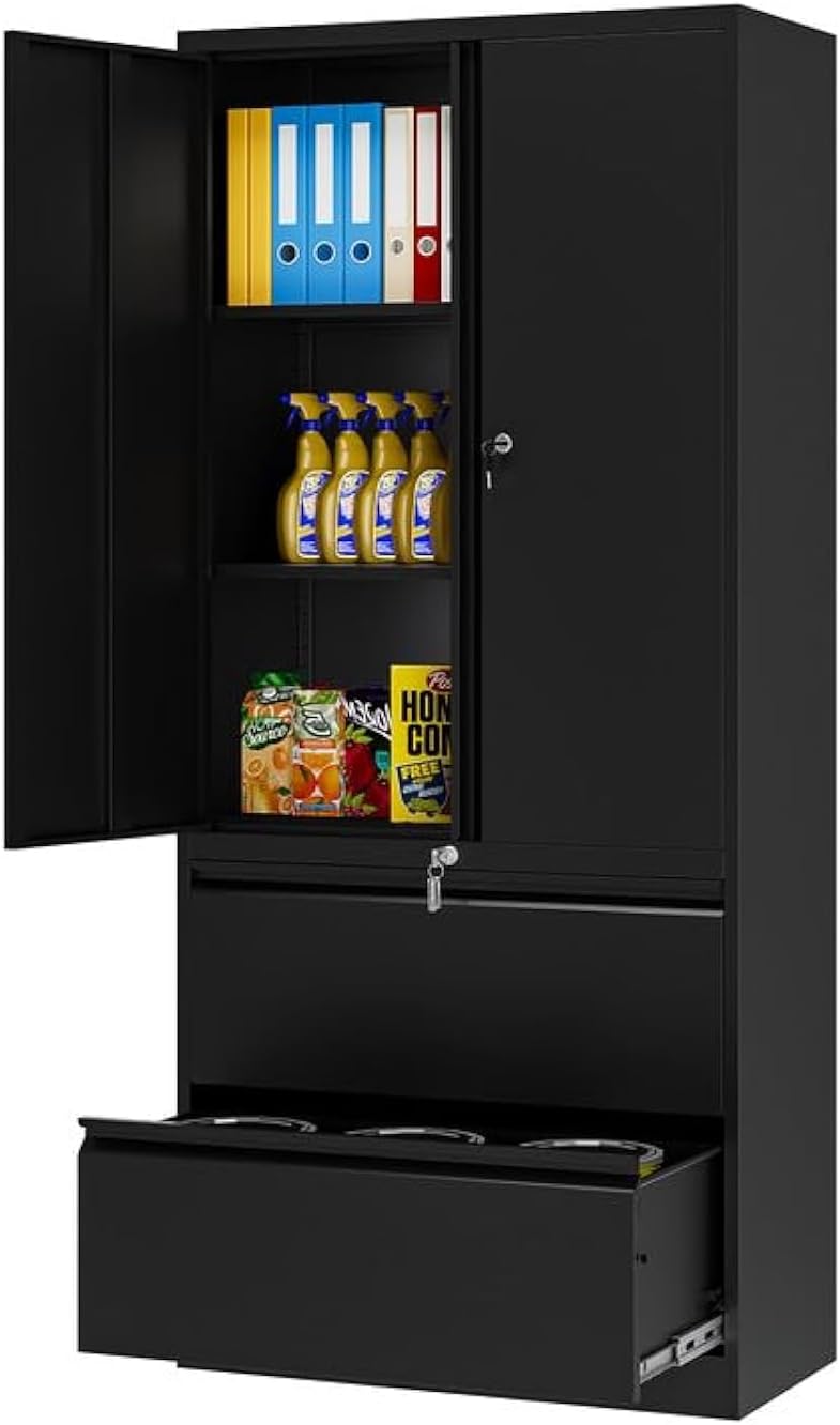 Metal File Cabinets with 2 Drawers for Home Office Storage