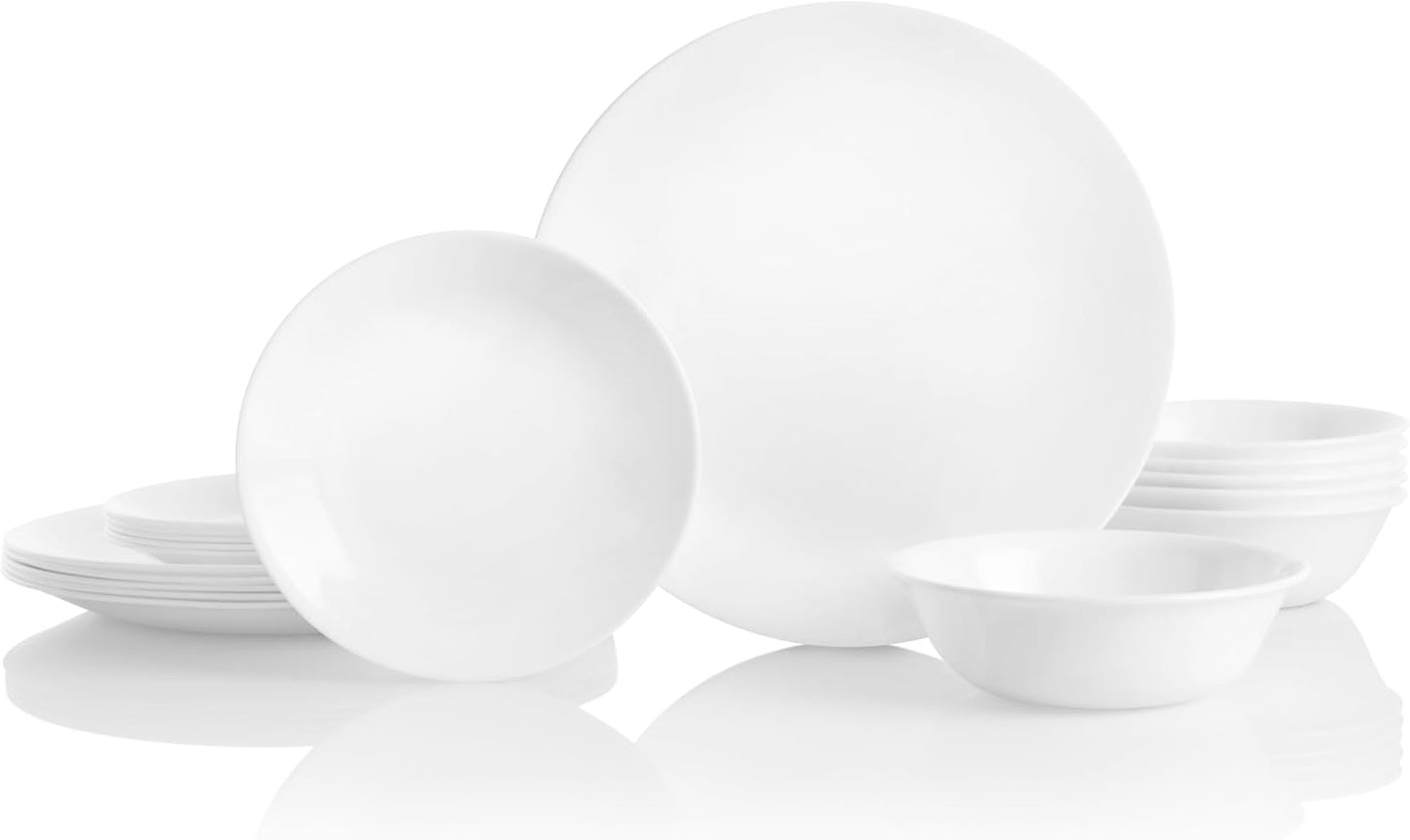 Corelle Vitrelle 18-Piece Dinnerware Set for Everyday Use
