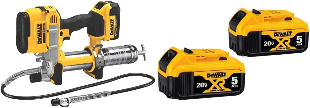 DEWALT 20V MAX Cordless Grease Gun with High-Performance Battery