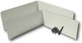 Eagle 1 Rain Gutter Valley Splash Guards - Oversized Bent Almond