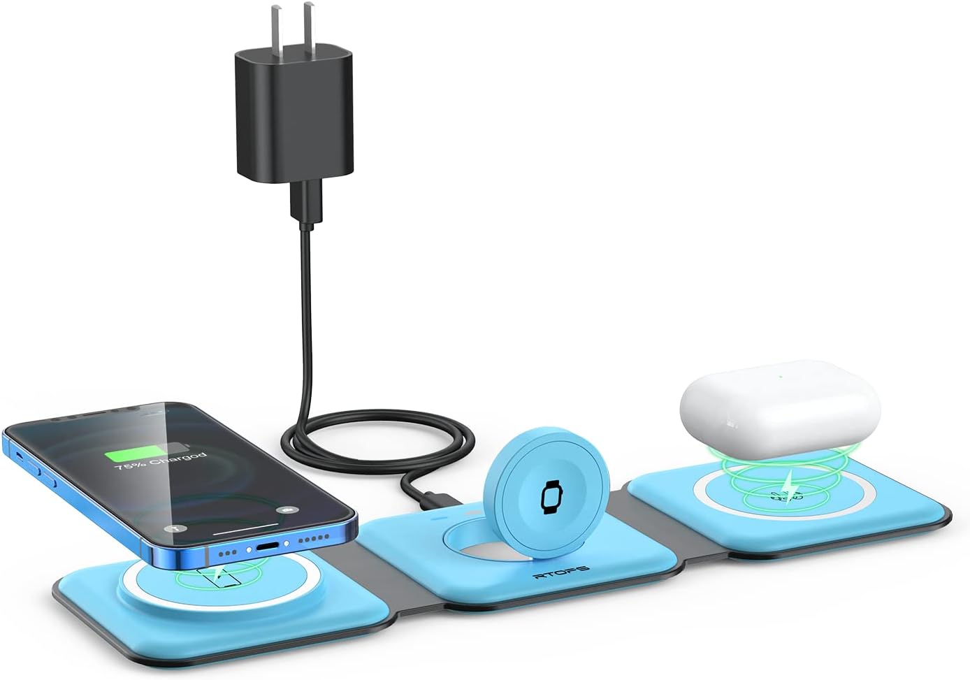Wireless Charger 3 in 1 for iPhone, Apple Watch, and AirPods