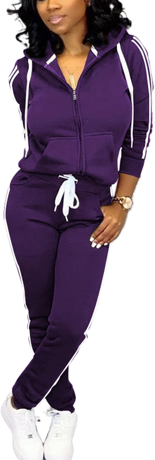 Mrskoala Two Piece Outfits for Women Tracksuit Sweat Suits