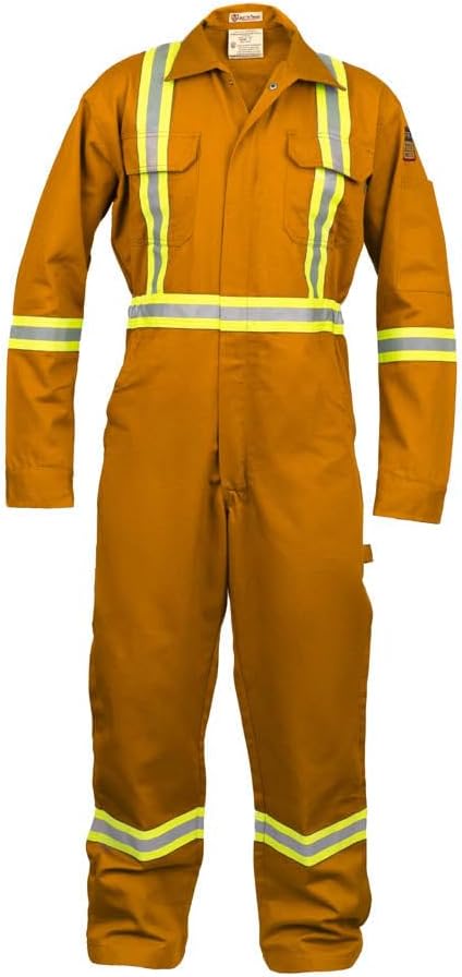 Flame Resistant Hi Vis Coverall for Safety and Comfort