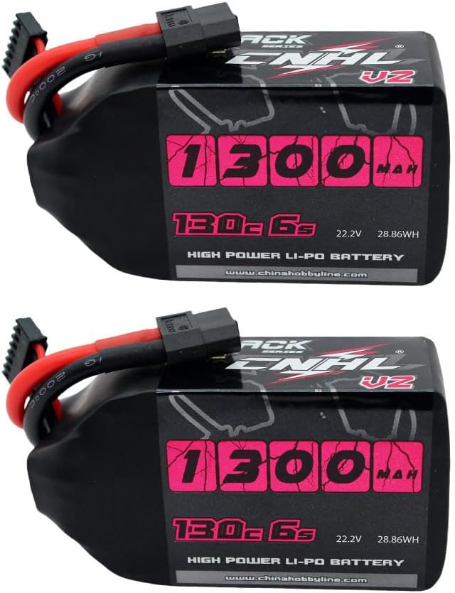 CNHL 1300mAh 6S Lipo Battery for FPV Drone Racing and More