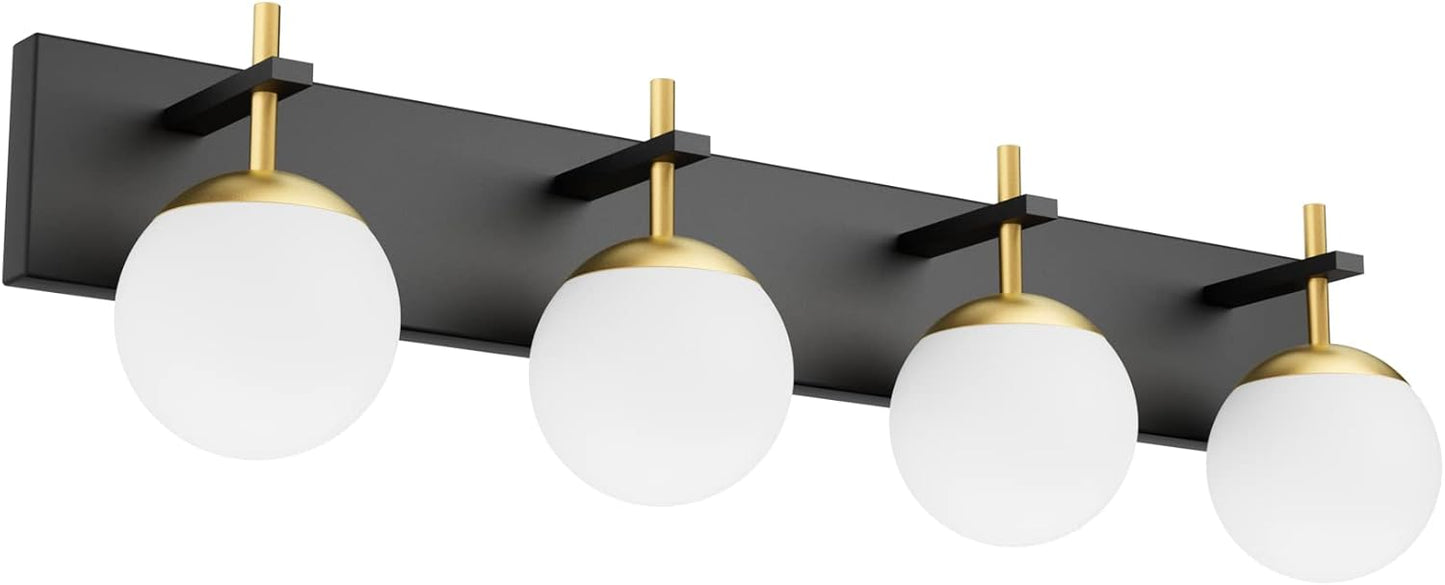 Mid Century Modern Vanity Lights - 4-Light Globe Fixture