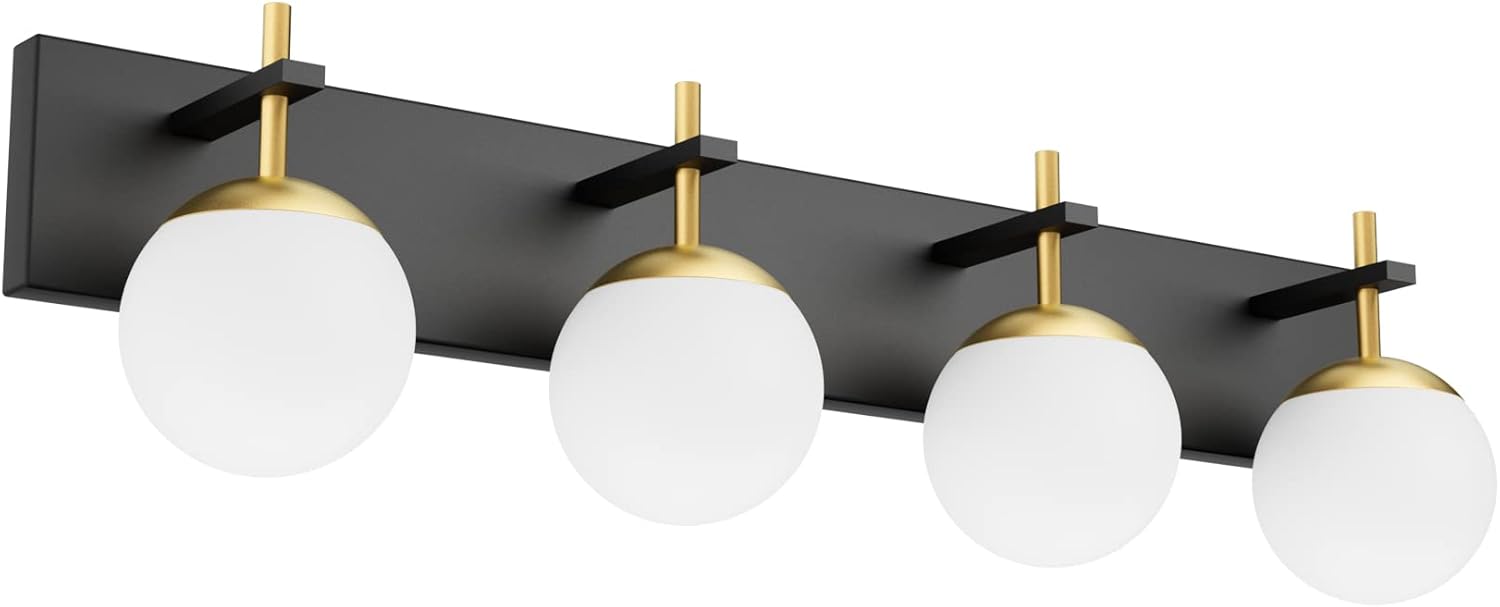 Mid Century Modern Vanity Lights - 4-Light Globe Fixture