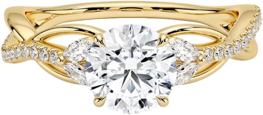 1-3 CT Moissanite Engagement Ring for Timeless Love