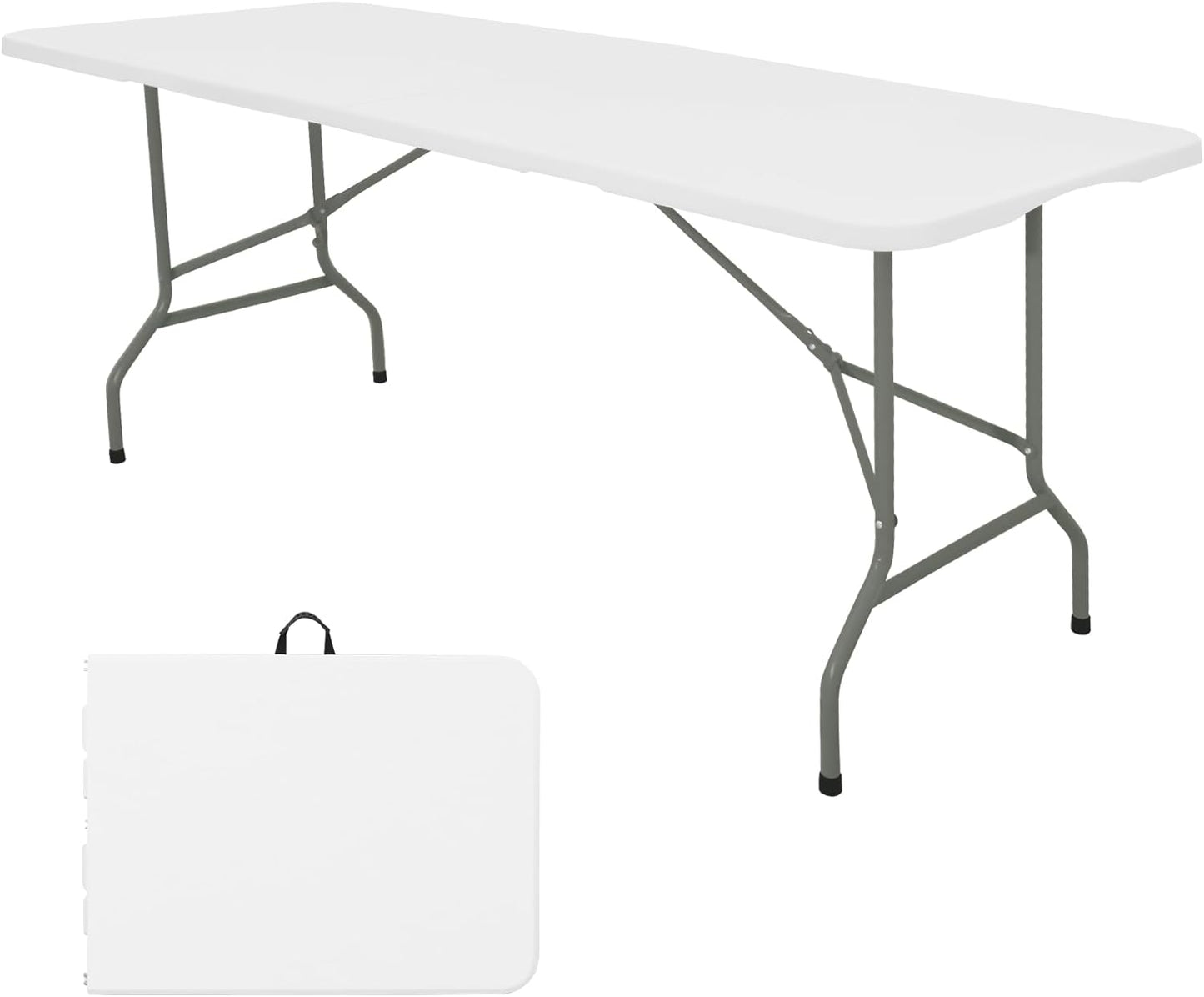 Portable 6 FT Folding Table for Outdoor Dining and Events
