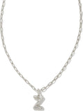 Crystal Letter Short Pendant Necklace - Personalized CZ Initial is