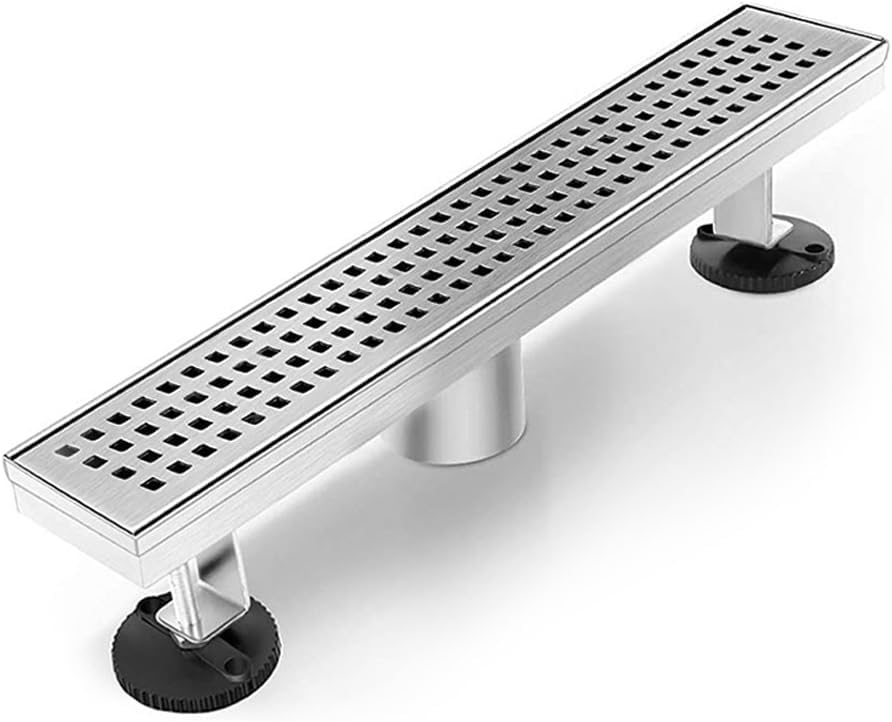 Linear Shower Drain 12 Inch in Brushed Nickel for Modern Bathrooms
