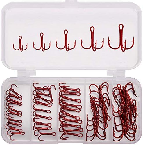 Sharp & Durable Fishing Treble Hooks Set by Alysontech