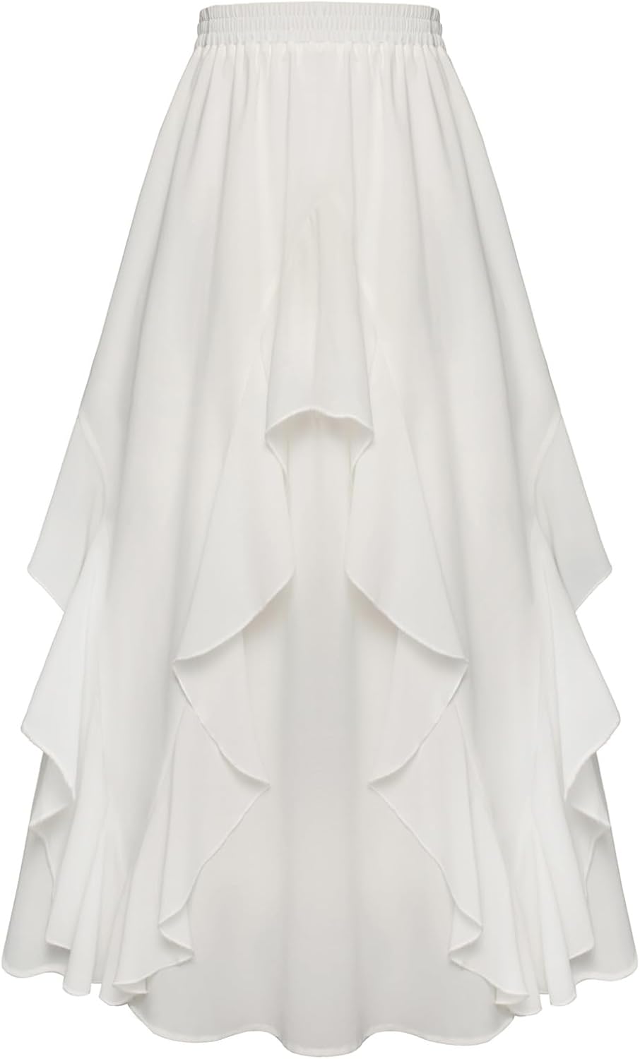 Renaissance Long Maxi Skirt with Irregular Design and Pockets