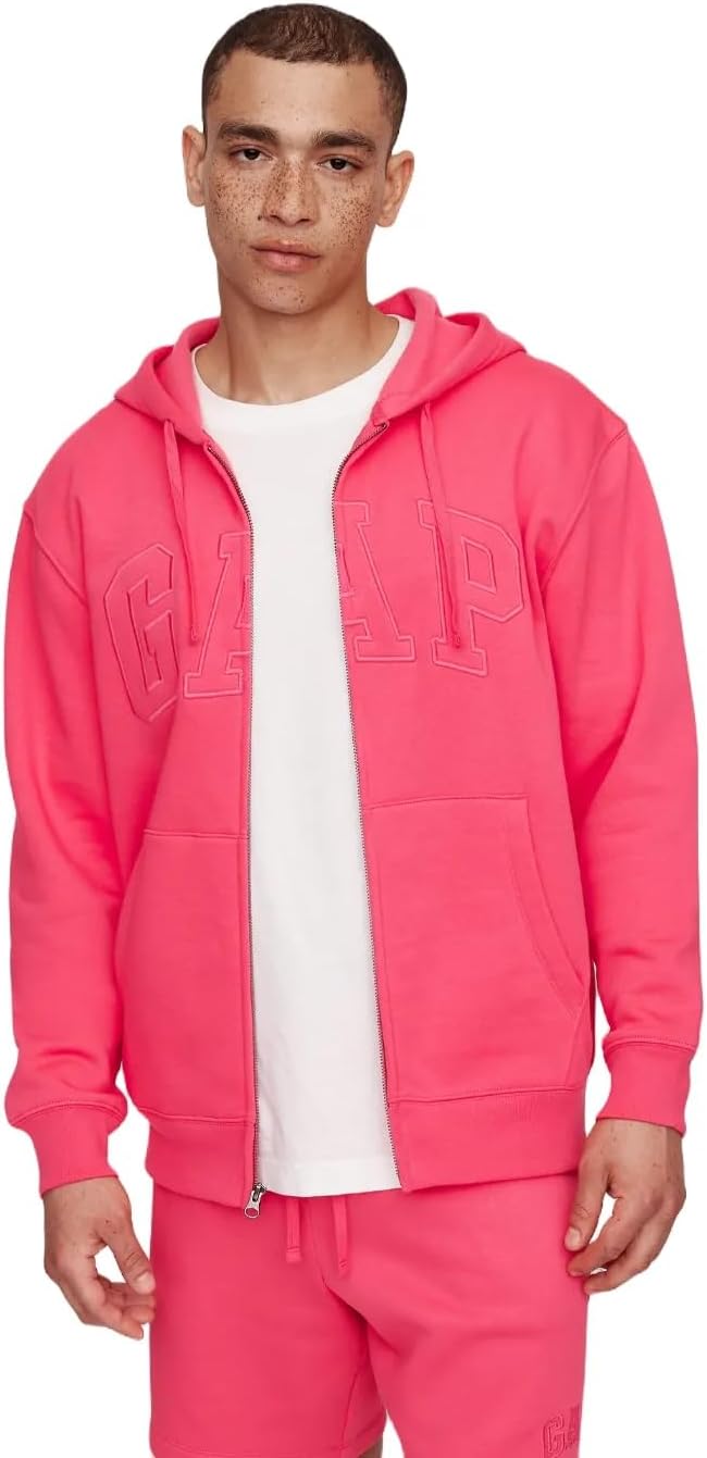 GAP Logo Heritage Hoodie Full Zip Sweatshirt for Everyday Wear
