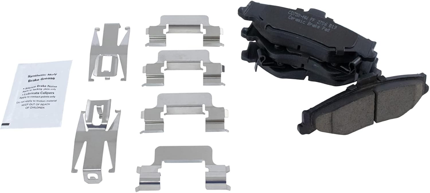 TRQ Rear Brake Pads Ceramic for 1998-2002 Camaro Firebird
