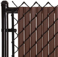 SoliTube Slat Privacy Inserts for Chain-Link Fence (5 ft) - Solid