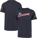 47 Brand MLB Fieldhouse Franklin Braves Embroidered Tee - Comfortable