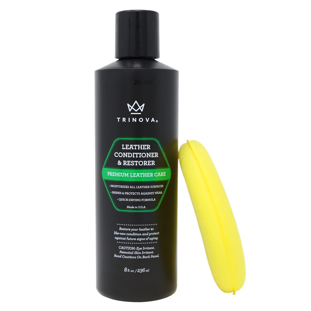 TriNova 8 fl oz Leather Conditioner | Restorer with Water Repellent