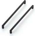 10-in Hole Centers Matte Black Cabinet Pulls 25 Pack - Solid Zinc