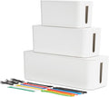 Cable Management Boxes 3 Pack (Small, Medium, Large) - Tidy Power