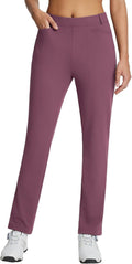Women's Fleece Lined Golf Pants - Water Resistant Warm Fit