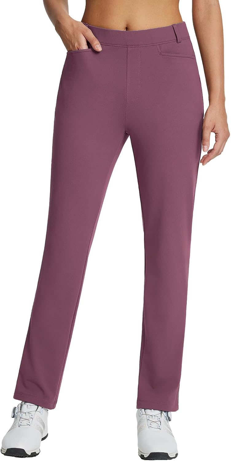 Baleaf Women's Golf Pants: Fleece Lined for Winter Comfort