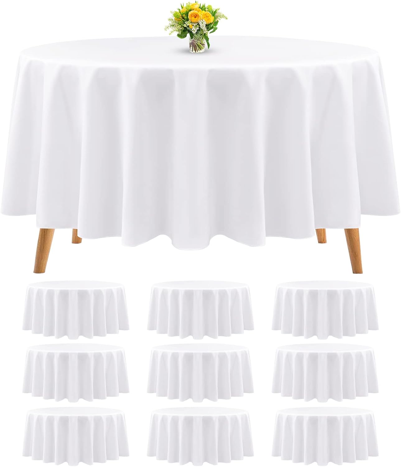 Premium 90 Inch Round Tablecloths for Weddings and Parties