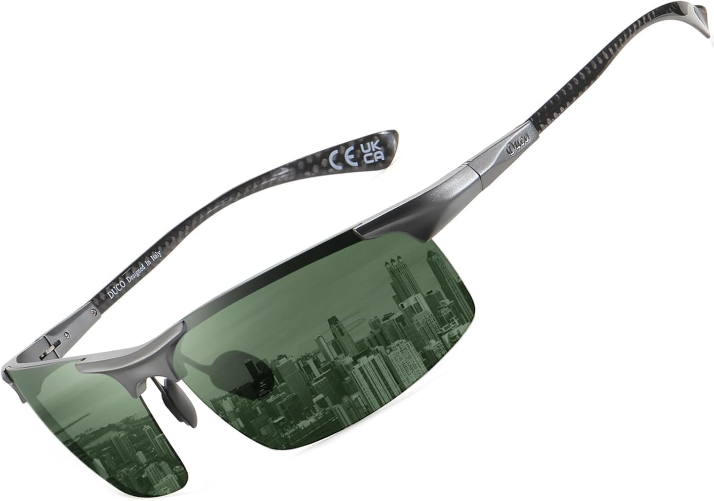 DUCO Mens Polarized Sports Sunglasses for Fishing and Running