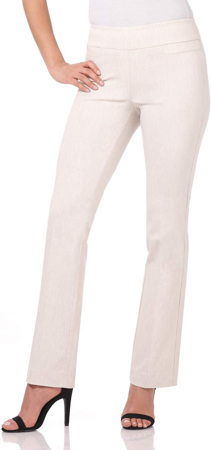Rekucci Womens Comfort Stretchy Bootcut Pull-On Office Pant