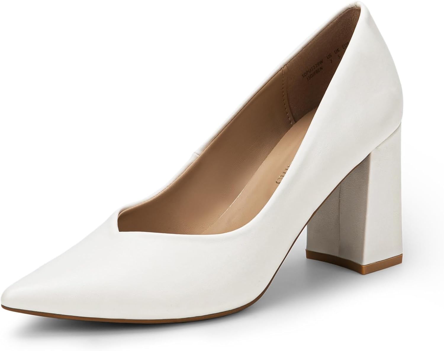 DREAM PAIRS Womens High Chunky Closed Toe Block Heels for Elegance