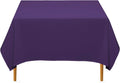70 in Square Purple Tablecloths - 10 Premium Polyester for Events