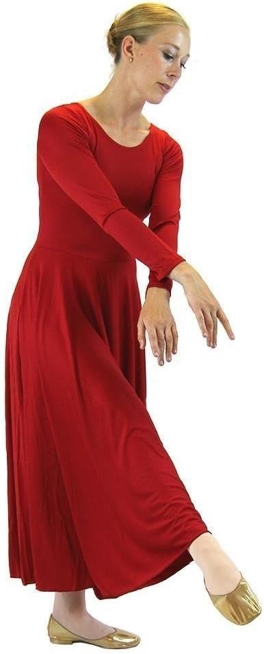 Danzcue Womens Praise Loose Fit Long Sleeve Dance Dress Review