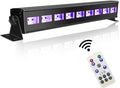 60 ft Remote UV Black Light Bar 27W - Super Bright Party Blacklight