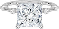 Moissanite Ring 3 Ct for Women in 10k 14k 18k Gold & 925 Silver