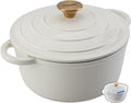 Enameled Cast Iron Dutch Oven Pot 5.5QT - Heavy-Duty Bread & Braise