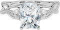 1-3 CT Moissanite Engagement Ring - Handcrafted Radiant 2 CT